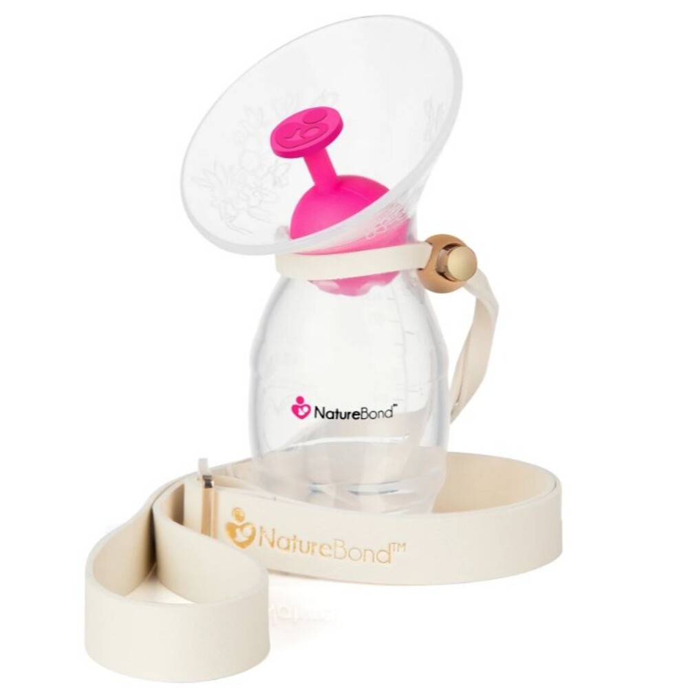 Nature Bond‎ Pump Strap Adjustable Hands Free Nursing Ivory Gold Baby Feeding
